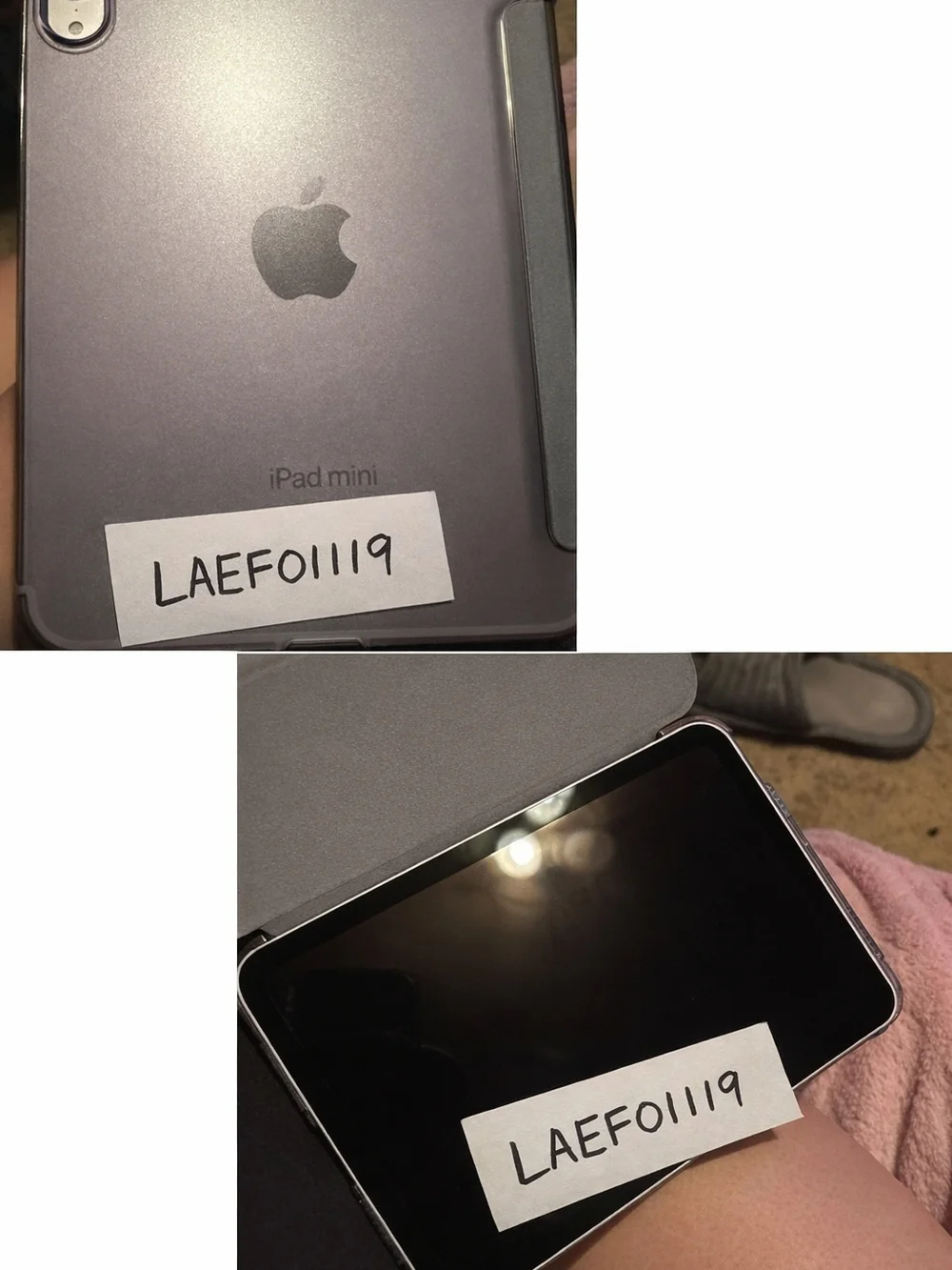 Apple iPad mini Purple with Smart Cover